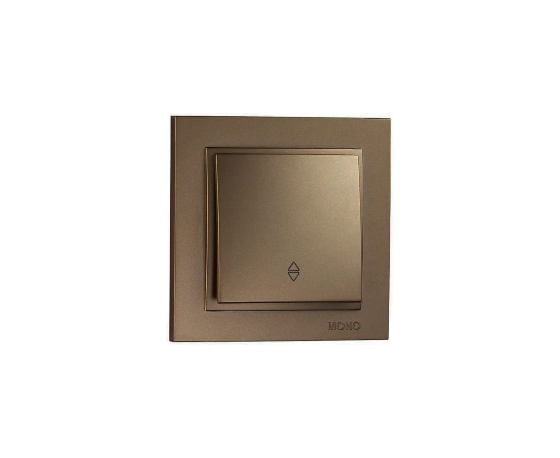ჩამრთველი რევერსი ერთიანი DESPINA Bronze - 102-232325-109 — როზეტები და ჩამრთველები